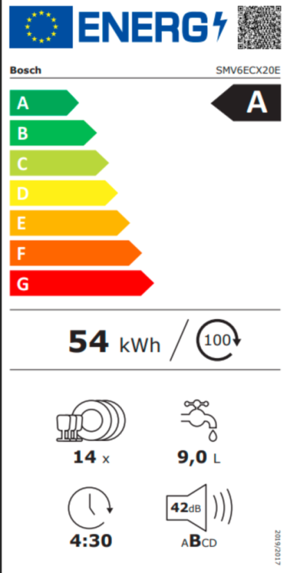 Vestavná myčka nádobí Bosch SMV6ECX20E