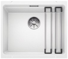 Blanco ETAGON 500 U InFino Silgranit bílá bez excentru s pojezdy