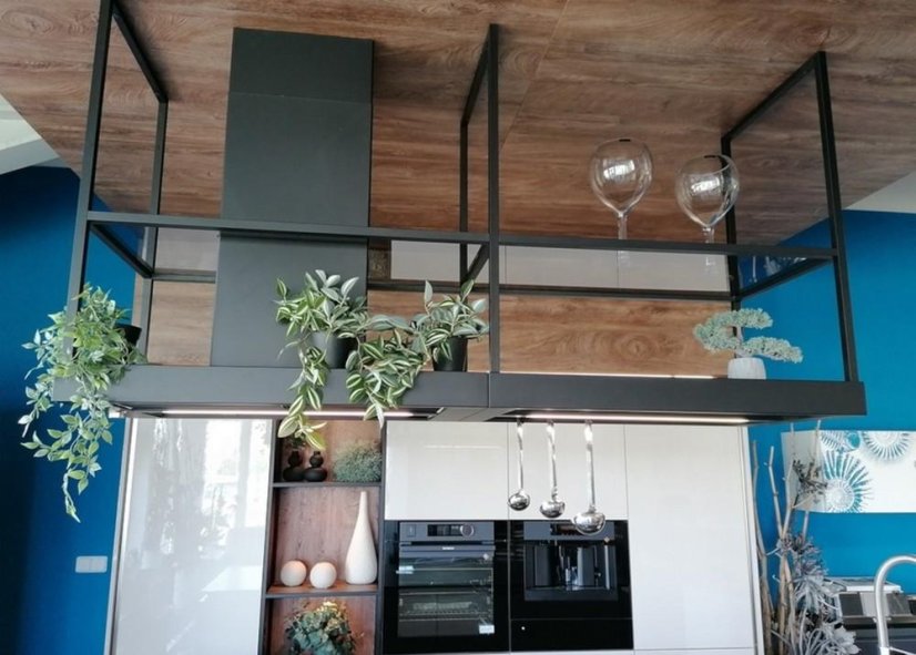 Ostrůvková digestoř Faber - T-SHELF BK MATT A180