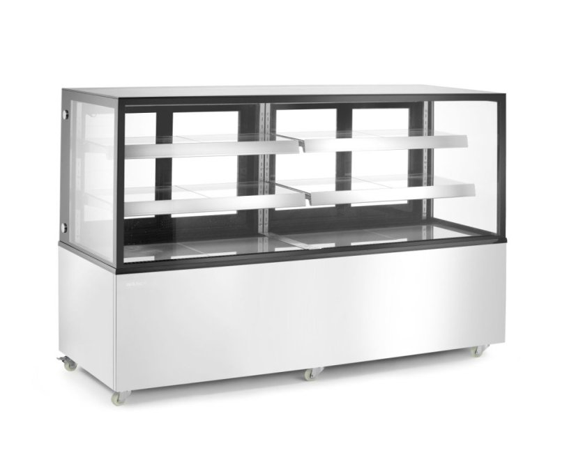 Vitrína se 2 policemi, Arktic, 230V/500W, 677x1824x(H)1230mm