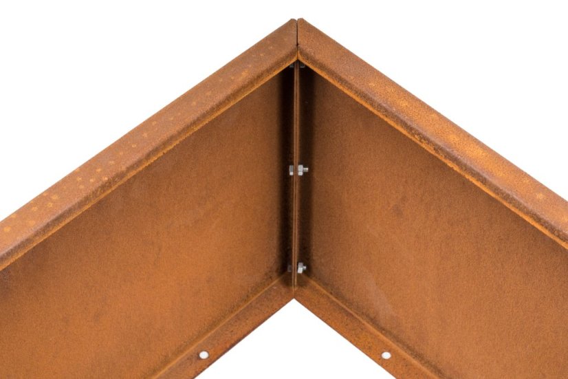 Vyvýšený záhon G21 132 x 32 x 132 cm, Corten