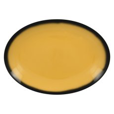 RAK Porcelain RAK Talíř oválný 36 x 27 cm, žlutá | RAK-LENNOP36NY