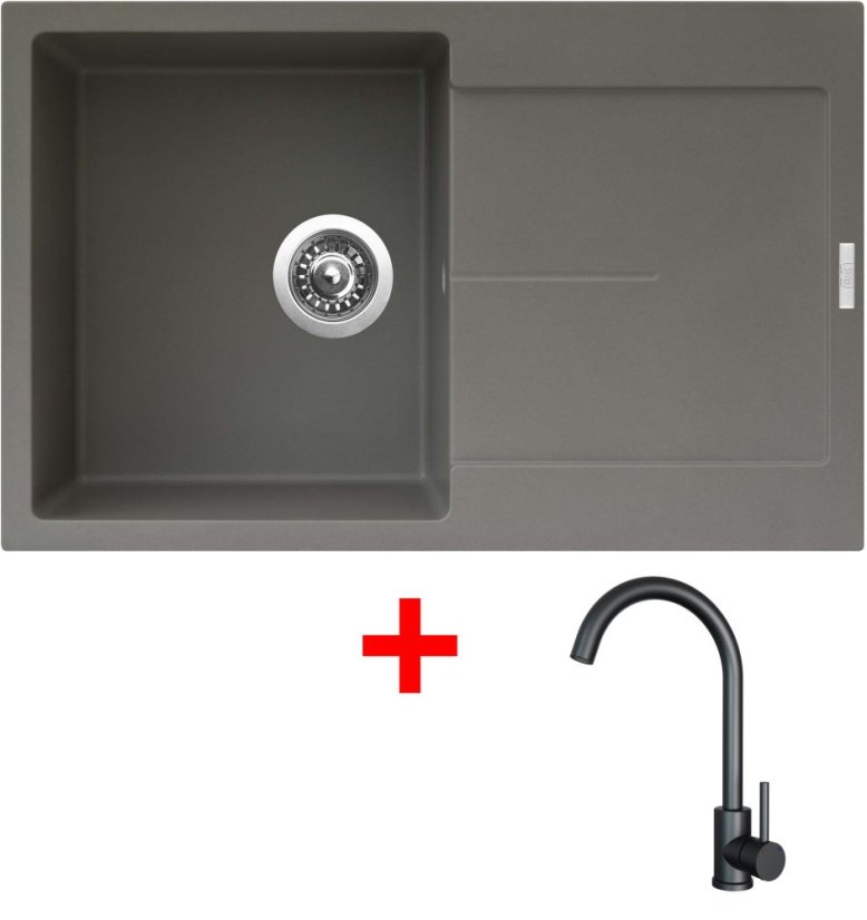 Sinks ULTIMA 790 Truffle + ARCO černá matná Sinks ULTIMA 790 Truffle + ARCO černá matná