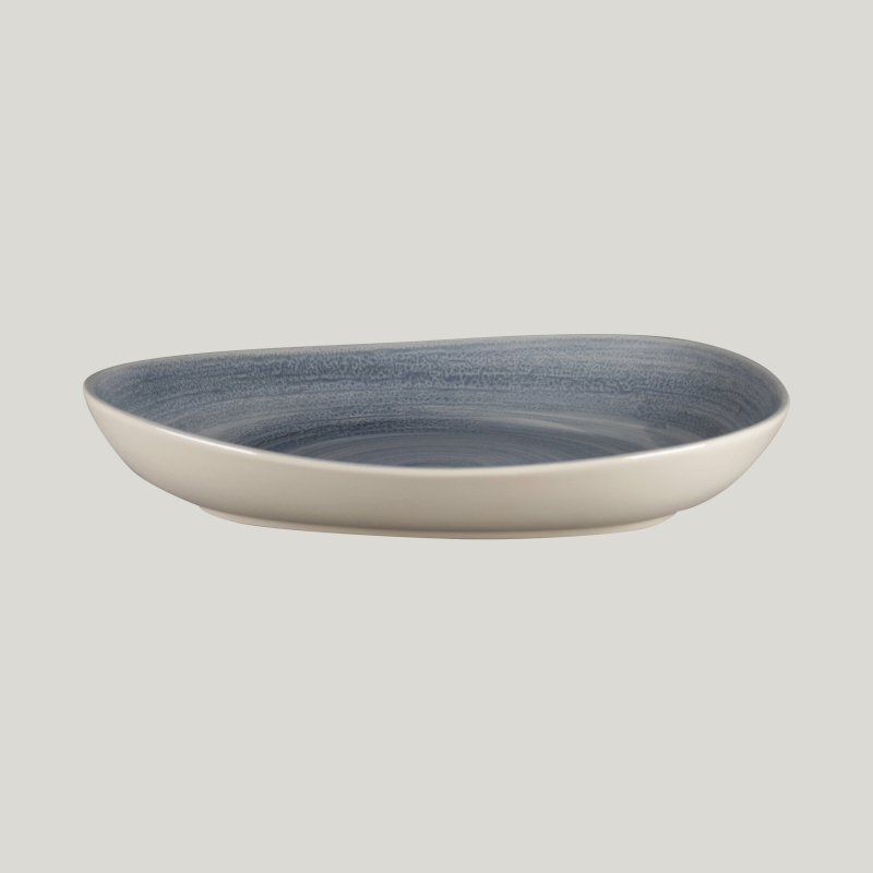 RAK Porcelain RAK Spot talíř hluboký 28 × 22,5 cm, šedomodrý | RAK-SJDFLDP28