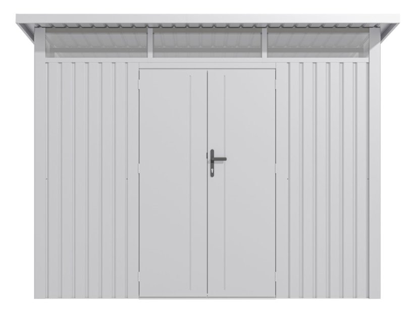 Zahradní domek G21 Madison 731 - 289 x 253 cm, metal silver