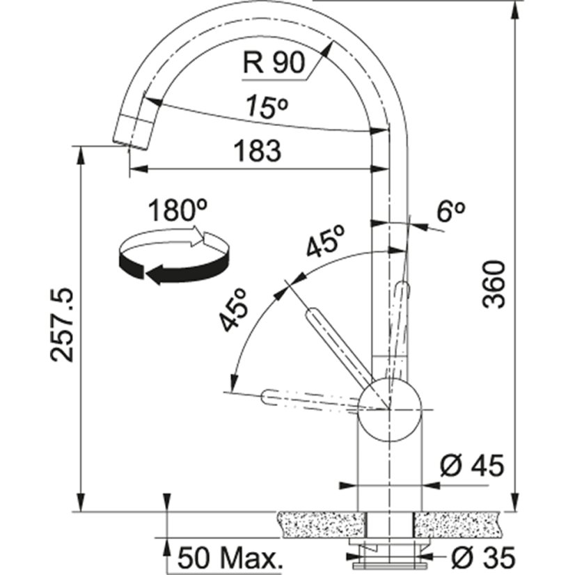 Franke FC 0046.501 LEDA NEO Celonerez