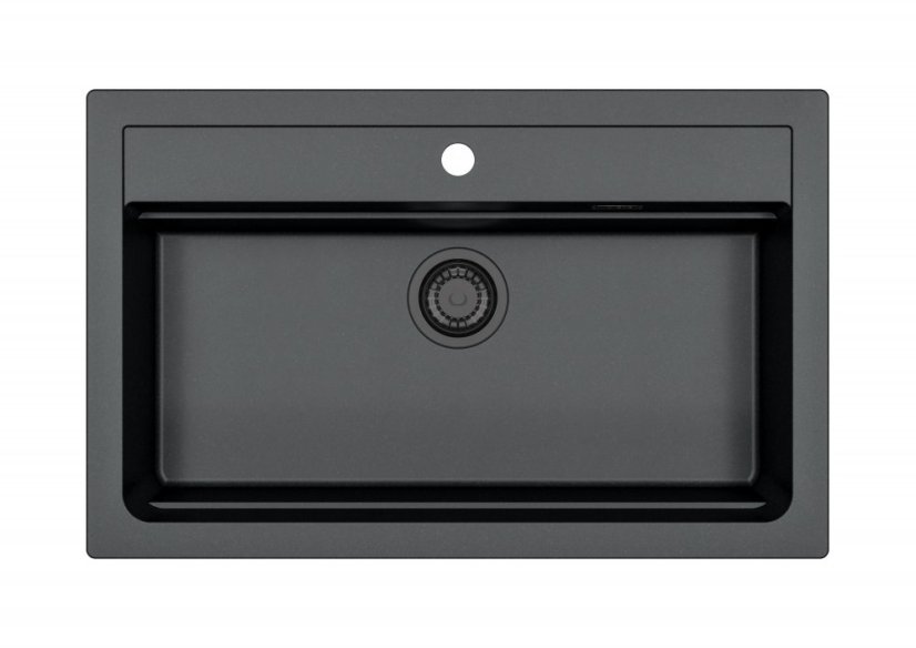 Alveus ATROX 40 černý 91 - BLACK ADDITION +  sifon