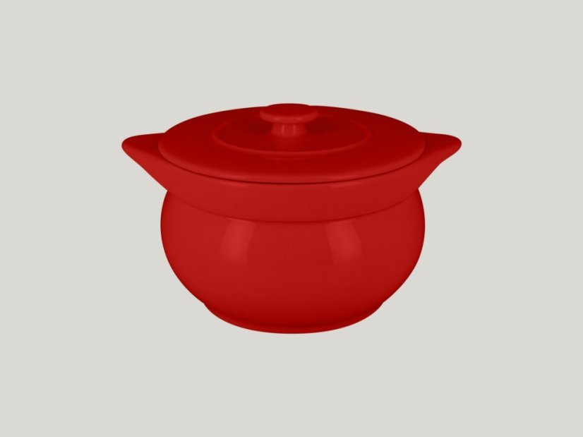 RAK Porcelain RAK Chef's Fusion mísa na polévku s poklicí pr. 15 cm, červená | RAK-CFST15BR RAK Porcelain RAK Chef's Fusion mísa na polévku s poklicí pr. 15 cm, červená | RAK-CFST15BR