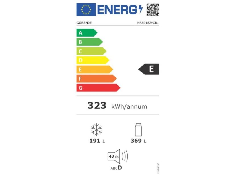 Americká chladnička Gorenje NRS9182VXB1