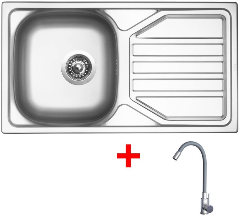 Sinks OKIO 780 + ELASTA nerez/šedá Sinks OKIO 780 + ELASTA nerez/šedá