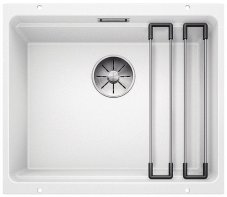 Blanco ETAGON 500 U InFino Silgranit bílá bez excentru s pojezdy