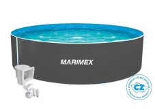 Bazén Marimex Orlando 4,57x1,07 m - ŠEDÝ, bazén, fólie, skimmer
