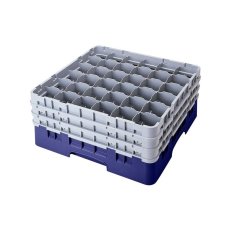 Cambro Koš Camrack 36 pozic, výška sklenice 17,4 cm - Modrá