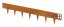 Zahradní obrubník G21 107,5 x 10 cm, Corten