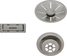Odtoková sada InFino s přepadem C-overflow, satin platinum