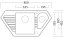 Sinks BRAVO 850.1 Granblack