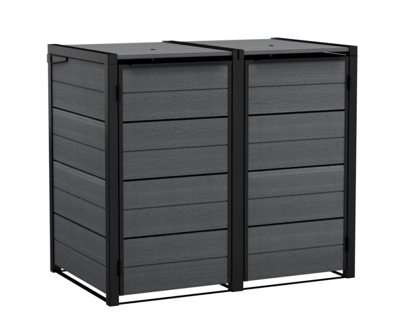 Zahradní box Keter Hide Away na popelnice 240 l šedý