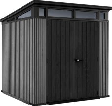 Zahradní domek Keter PENT Signature 7x7 Vertical šedý, s podlahou