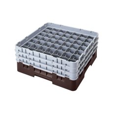 Cambro Koš Camrack 49 pozic, výška sklenice 9 cm - Hnědá
