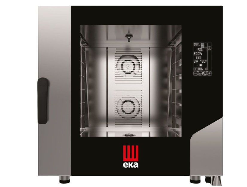 Konvektomat Millenial Black Mask Bakery 6× 600×400 mm, elektrická, Tecnoeka, 400V/10400W, 850x1035x(H)850mm