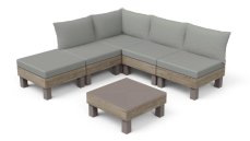 Zahradní nábytek Keter Elements 5místný modulární set ashwood