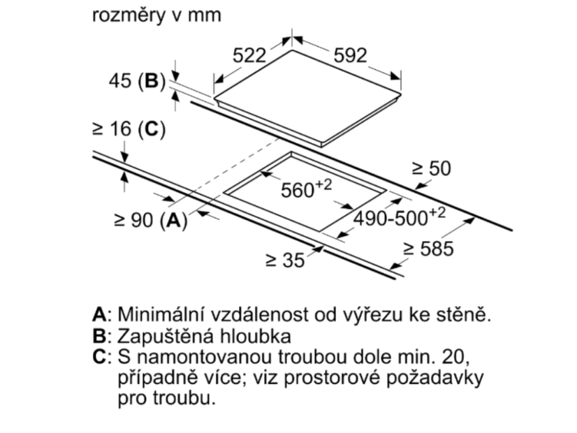 Sklokeramická varná deska Bosch PKN631FP2E