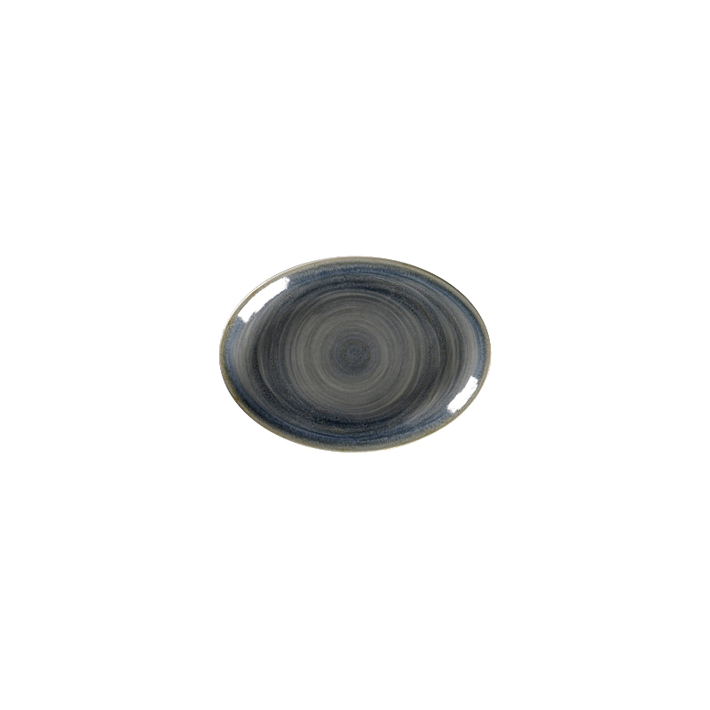 RAK Porcelain RAK Spot talíř oválný 21 x 15 cm, šedomodrý | RAK-SJDNNOP21
