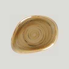 RAK Porcelain RAK Spot talíř mělký 22 × 16,5 cm – hnědý granát | RAK-SGRFLFP22