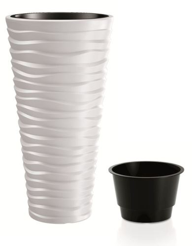Květináč Prosperplast SAND SLIM bílý 34,9 cm Květináč Prosperplast SAND SLIM bílý 34,9 cm