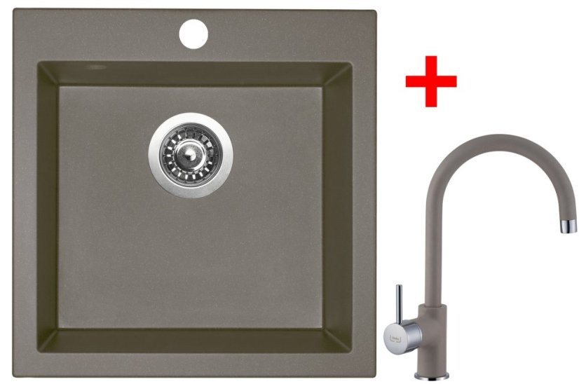 Sinks VIVA 455 Truffle + Vitalia GR Sinks VIVA 455 Truffle + Vitalia GR