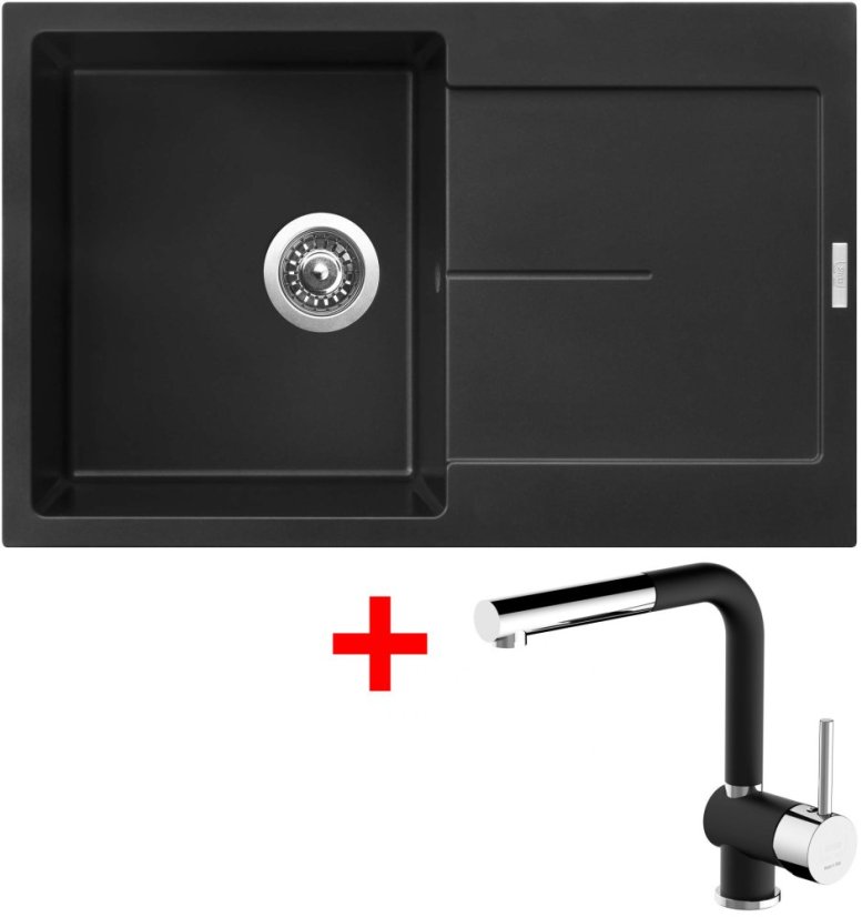 Sinks ULTIMA 790 Pureblack + Mix 3 P GR N6 Sinks ULTIMA 790 Pureblack + Mix 3 P GR N6