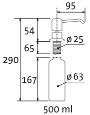 Sinks Dávkovač BOX lesklý