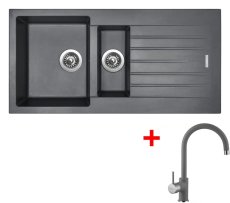 Sinks PERFECTO 1000.1 Titanium + Vitalia GR