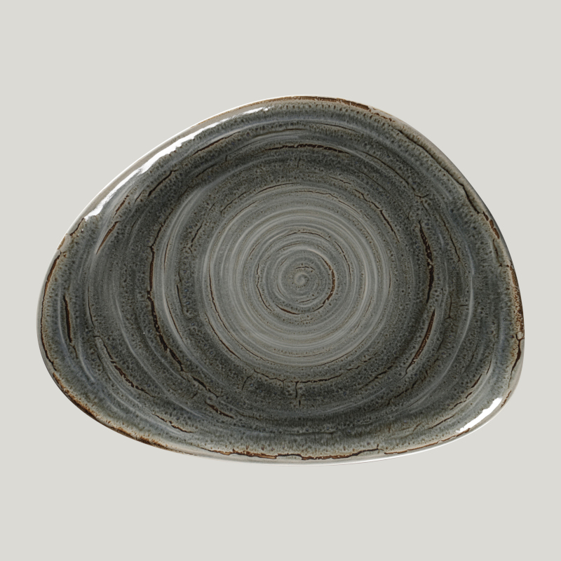 RAK Porcelain RAK Spot talíř mělký 32,5 × 25 cm – olivínový | RAK-SPTFLFP32 RAK Porcelain RAK Spot talíř mělký 32,5 × 25 cm – olivínový | RAK-SPTFLFP32