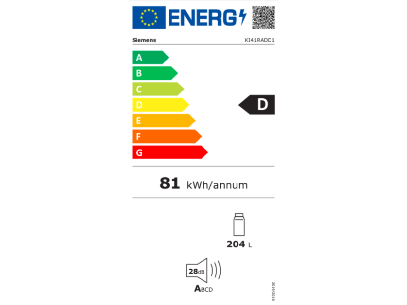 Vestavná monoklimatická chladnička Siemens KI41RADD1