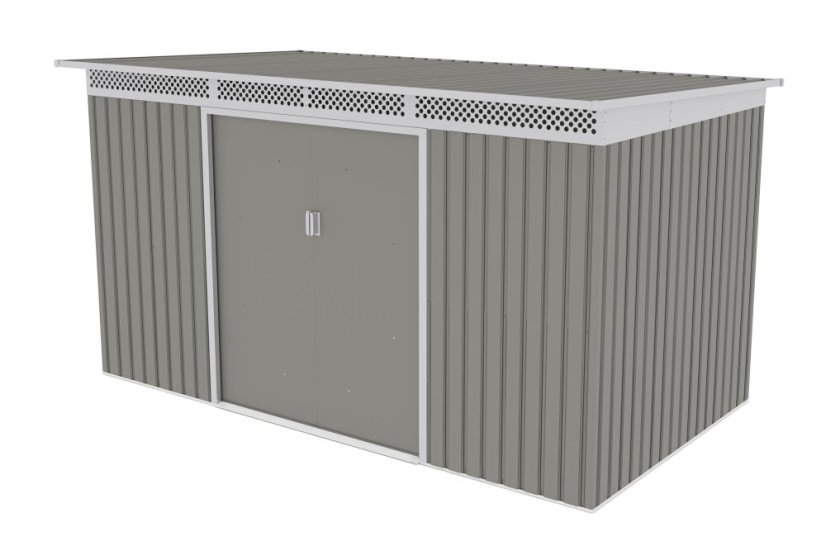 Zahradní domek G21 GRAH 700 - 340 x 206 cm, metalický šedý