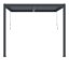 Bioklimatická pergola G21 Trenton 3x3 m, antracitová hliníková
