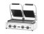 Kontaktní gril, dvojitý gril s časovačem, HENDI, Stříbrná, 220-240V/3600W, 570x375x(H)216mm, Obdélníkové