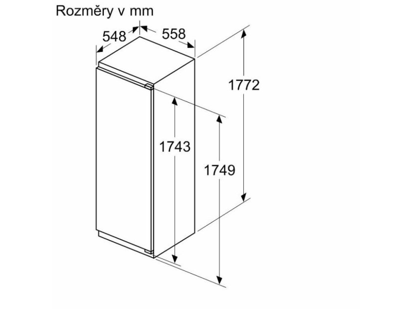 Vestavná monoklimatická chladnička Siemens KI81RADC0