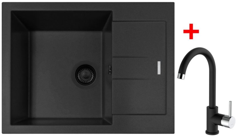 Sinks AMANDA 650 BL Nanoblack + MIX 35 Nanoblack Sinks AMANDA 650 BL Nanoblack + MIX 35 Nanoblack