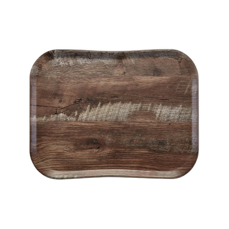 Cambro Wood podnos 35,5 × 45,7 cm, tmavý dub