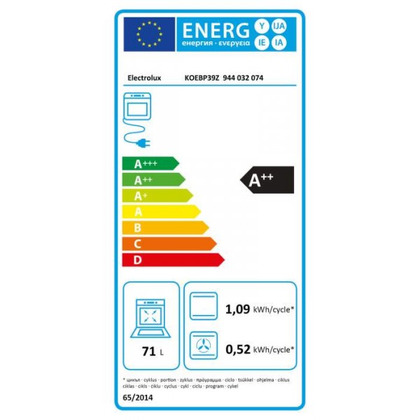 Vestavná trouba Electrolux KOEBP39Z SenseCook