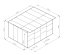 Kotec pro psa G21 KEN 886 - 322 x 275 cm, dvoumístný, šedý