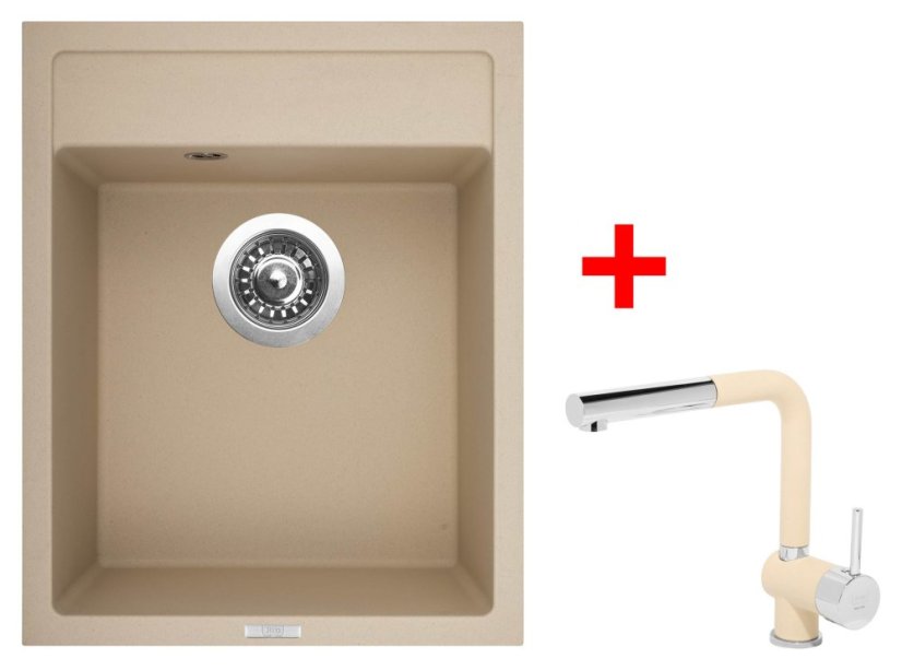 Sinks CLASSIC 400 Sahara + Mix 3 P GR Sinks CLASSIC 400 Sahara + Mix 3 P GR