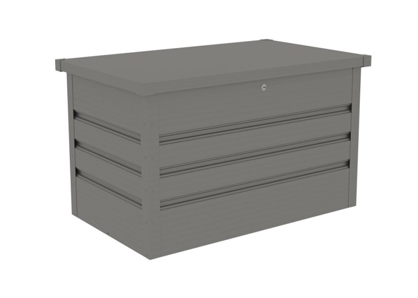 Zahradní box G21 Denver 280 L, metalický šedý plechový