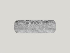 RAK Porcelain RAK Splendour talíř obdélníkový 33 × 11 cm – šedá | RAK-SRAURPN33