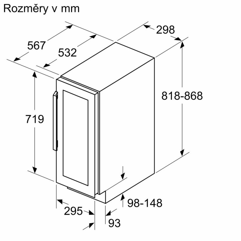 Vinotéka Siemens KU20WVHF0