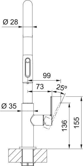 Franke FG 3660.031 MARIS SLIM CLEAR WATER Chrom