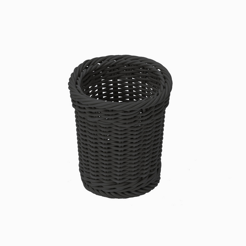 APS Koš na příbory polyratan 120 × 150 mm, černý APS Koš na příbory polyratan 120 × 150 mm, černý