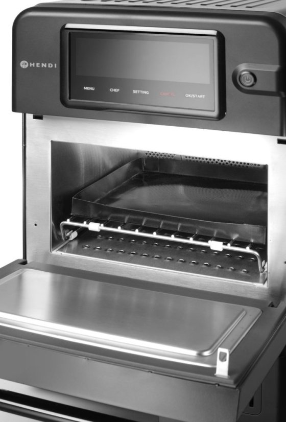 Vysokorychlostní pečící trouba CombiTurbo, HENDI, 18L, Černá, 230V/3000W, 402x735x(H)608mm